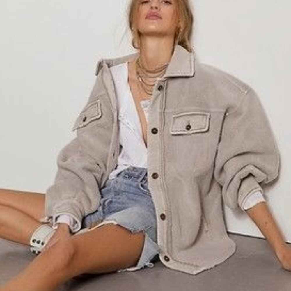 Free People Ruby Jacket - Gray - Size Medium - image 1